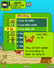 hình ảnh game biển xanh sôi động