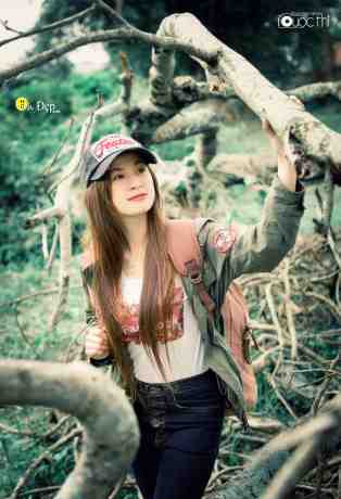 girl xinh dã ngoại một mình, hình girl xinh, kute nhất