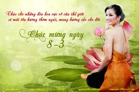 hình ảnh nền Ngày Quốc Tế Phụ Nữ 8/3 đẹp, dể thương, kute nhất